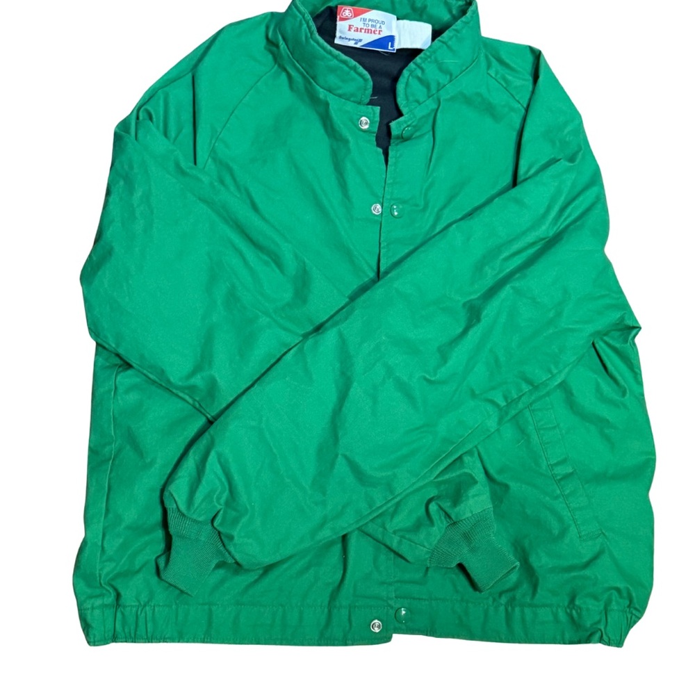 Vintage‎ Swingster Pioneer Seed Green Barn Coat Western Farmer Jacket L